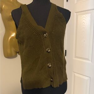 H&M Dark Green Knit Vest